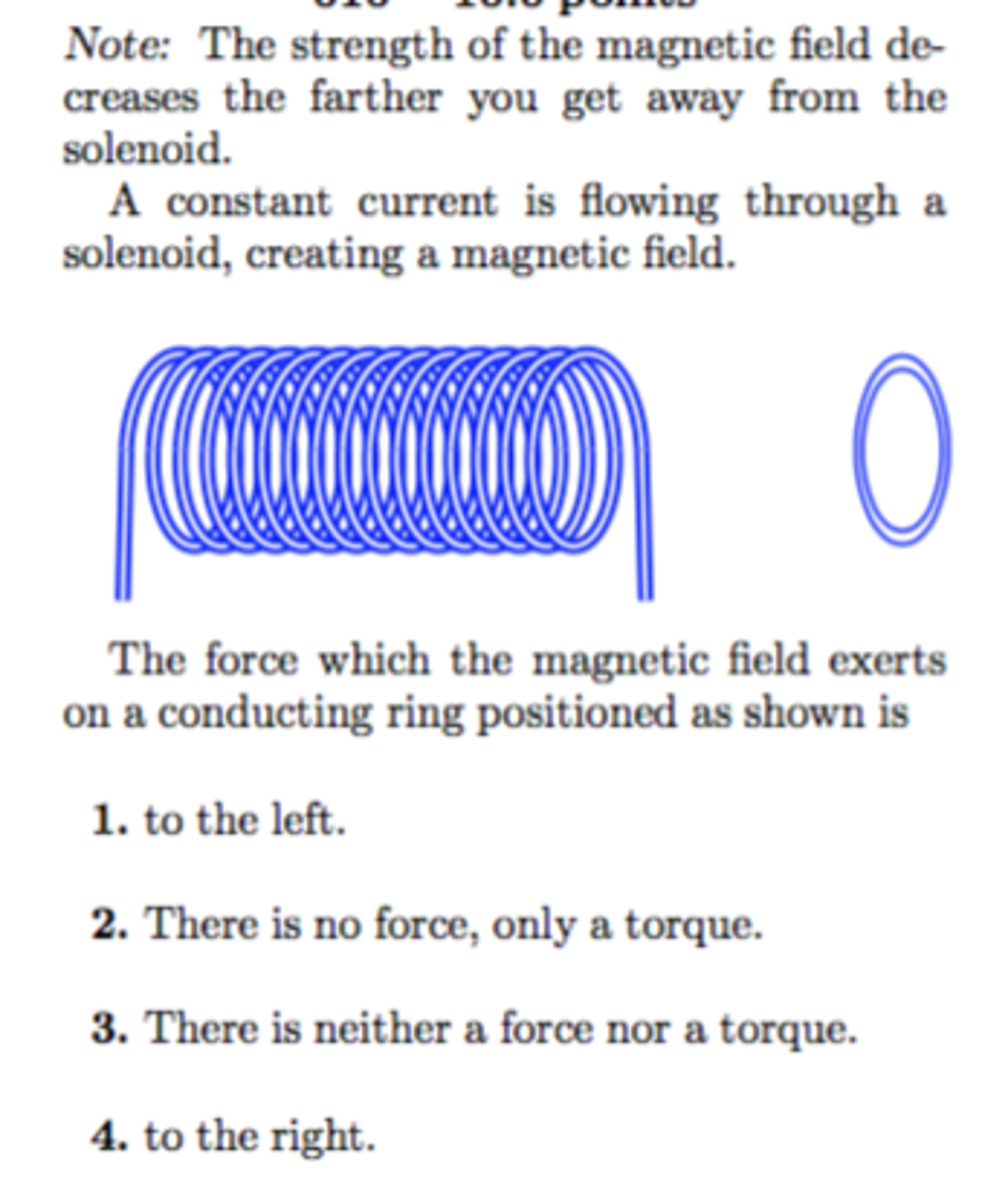 Solved A constant current is flowing through a solenoid,