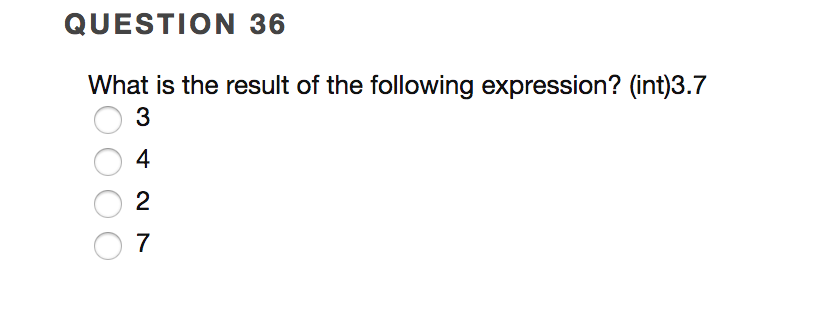 Solved QUESTION 30 What is printed by the following code | Chegg.com