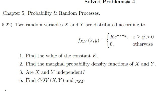 solved problems on random variables