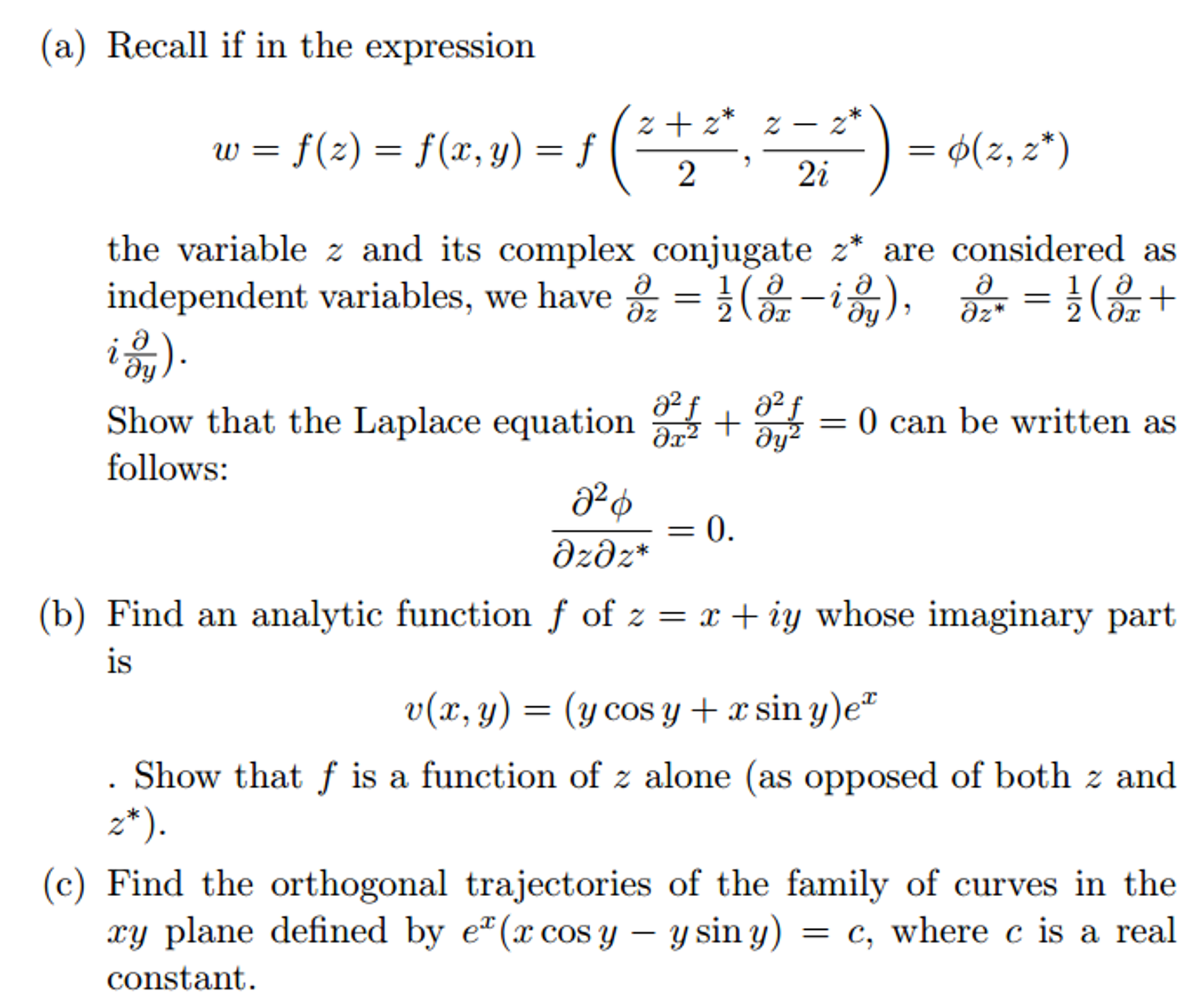 Solved Recall If In The Expression W F Z F X Y F Z