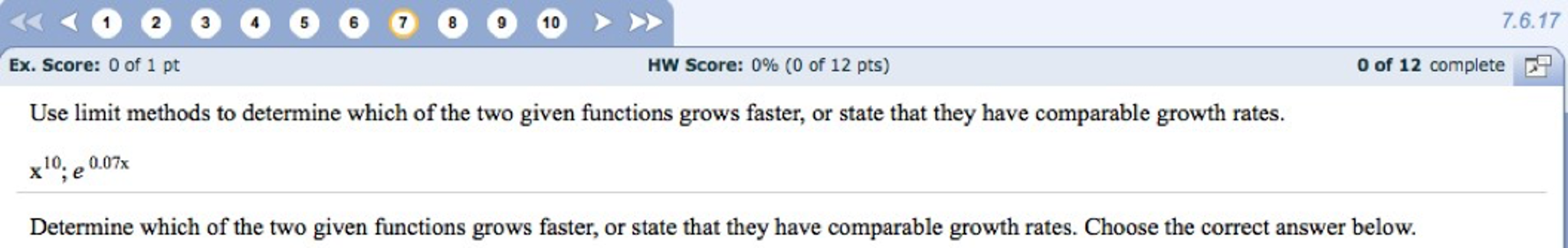 Solved Use limit methods to determine which of the two given | Chegg.com