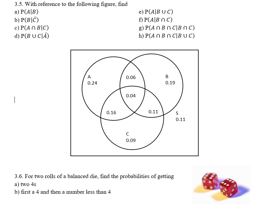 Solved With reference to the following figure find P A B Chegg