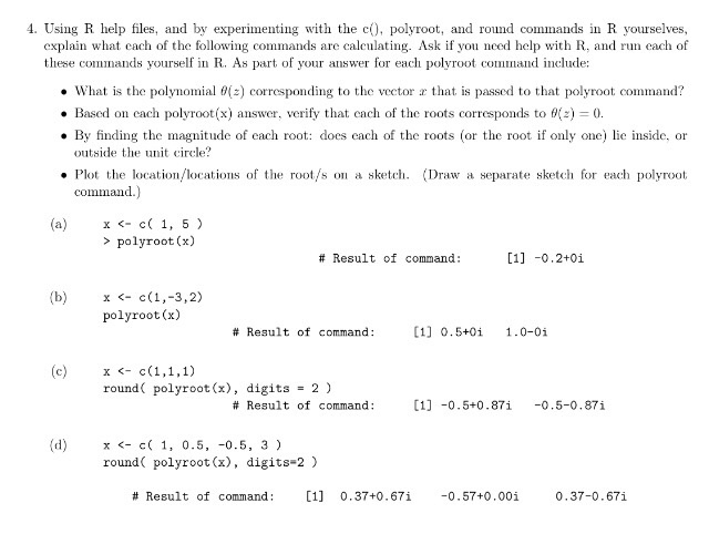 Using R help files, and by experimenting with the | Chegg.com