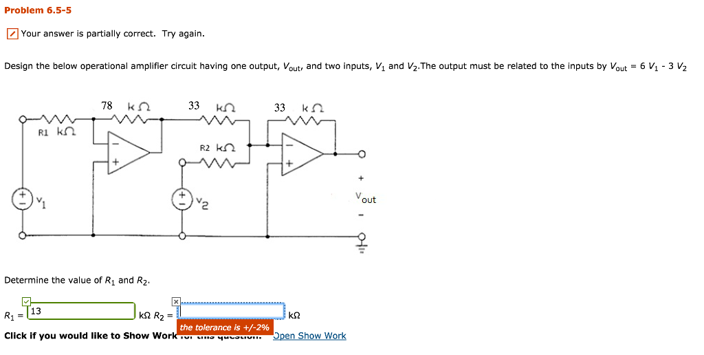 Solved Problem 6.5-5 Your answer is partially correct. Try | Chegg.com
