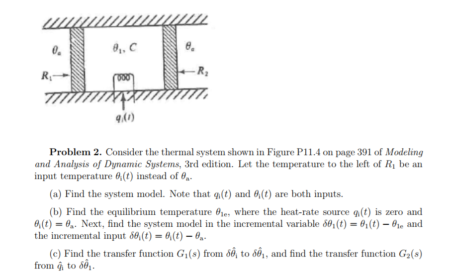 8," C Problem 2. Consider The Thermal System Shown In | Chegg.com