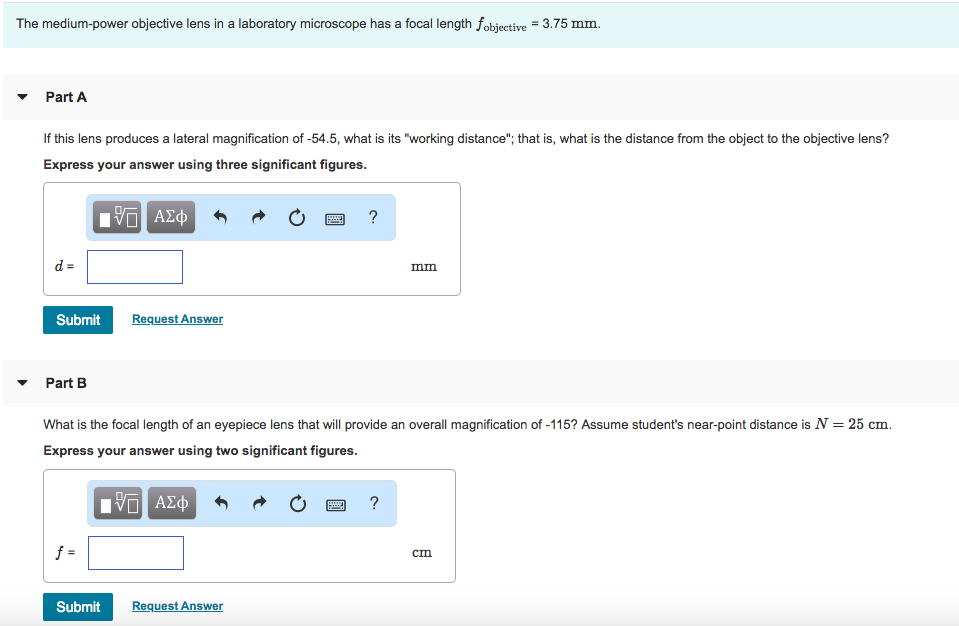 solved-the-medium-power-objective-lens-in-a-laboratory-chegg