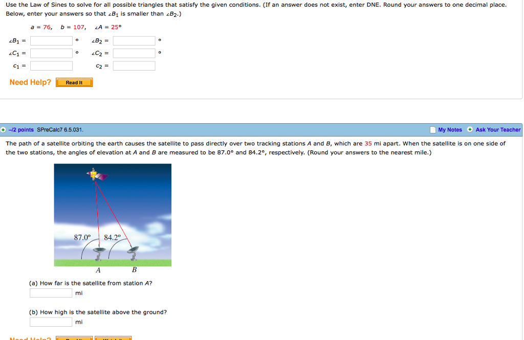 solved-use-the-law-of-sines-to-solve-for-all-possible-chegg