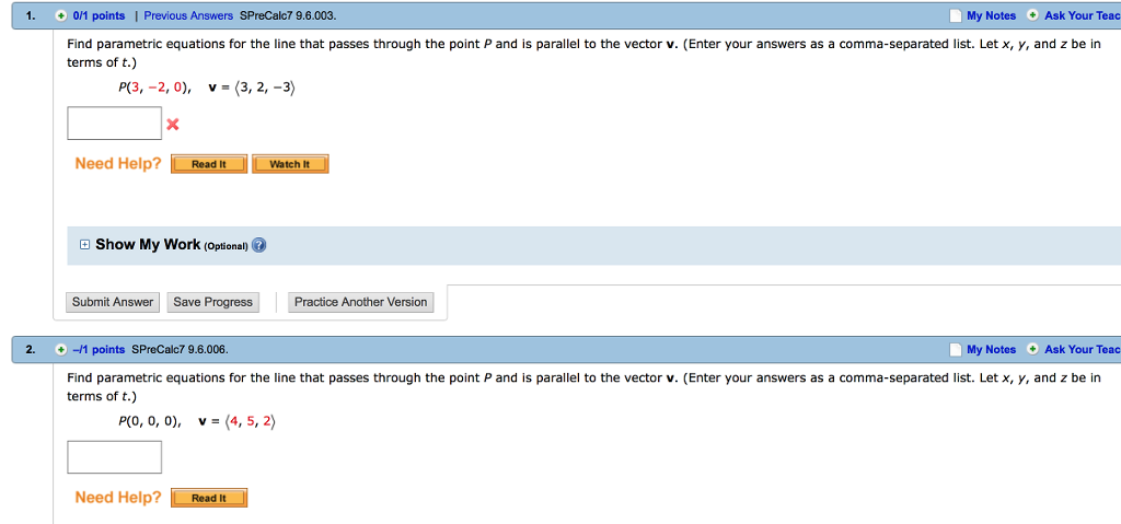 Solved 1 0 1 Points I Previous Answers SPreCalc7 9 6 003 Chegg