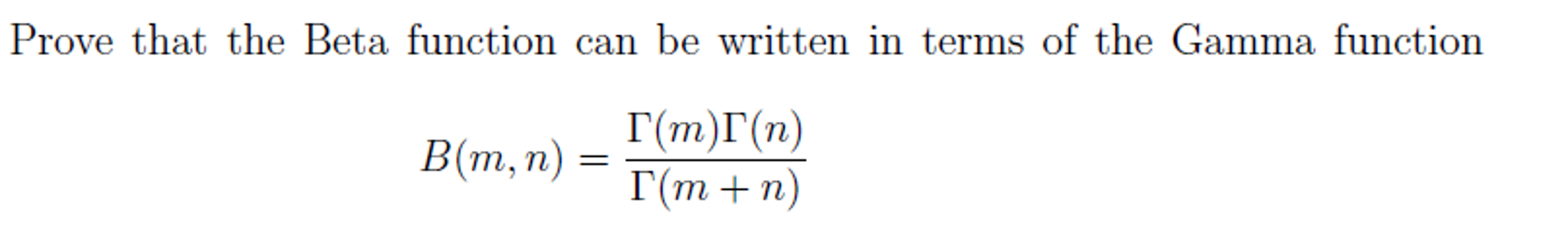 Solved Prove That The Beta Function Can Be Written In Terms | Chegg.com