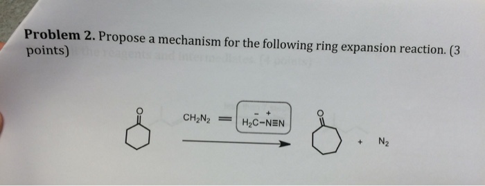Solved Problem 2. Propose a mechanism for the following ring | Chegg.com