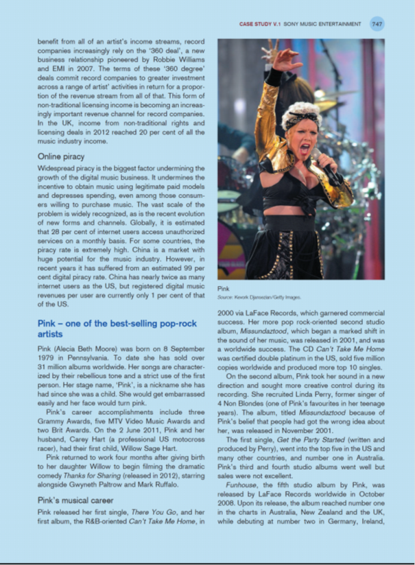 Solved CASE STUDY V.1 Sony Music Entertainment new