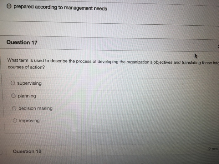 Solved Question 16 Managerial accounting reports are O | Chegg.com