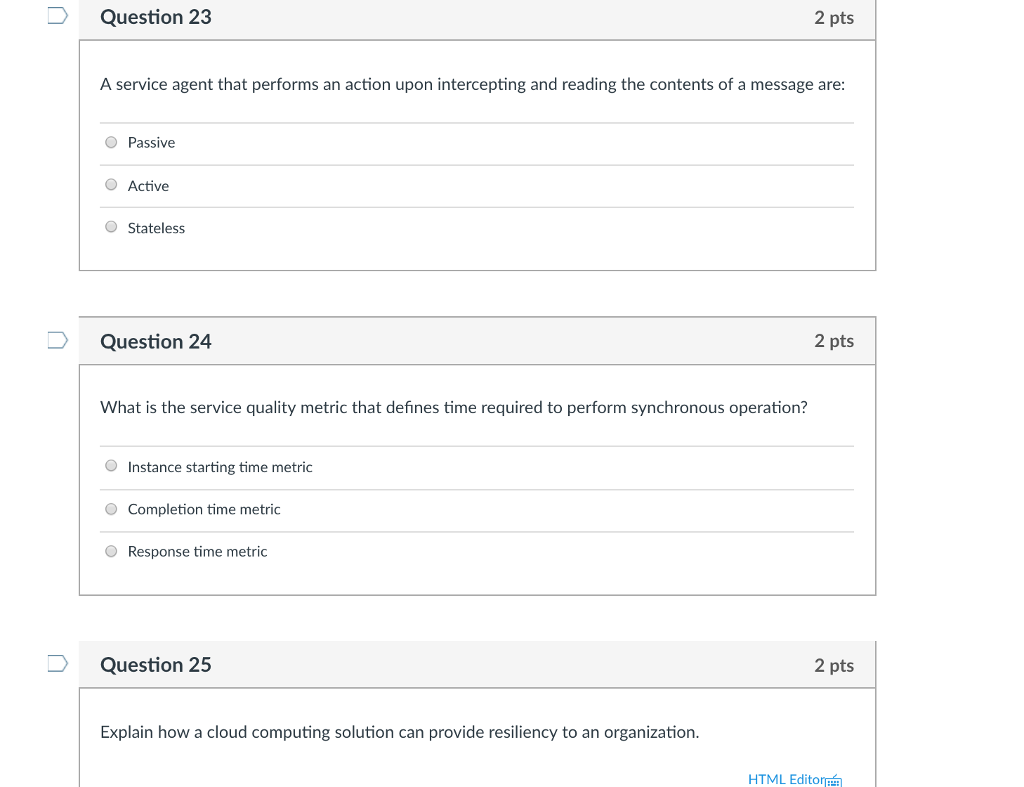 Solved Question 18 2 pts In a cloud environment, | Chegg.com