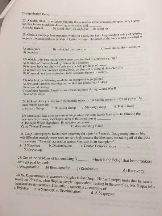 Solved ily by a society of national origin or distinctive | Chegg.com