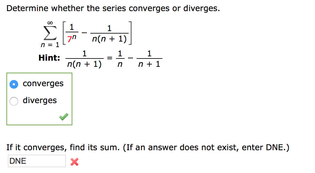 converges diverges calculator