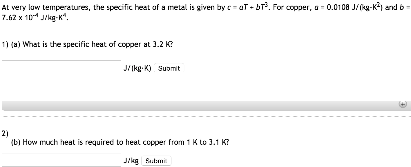 solved-at-very-low-temperatures-the-specific-heat-of-a-chegg