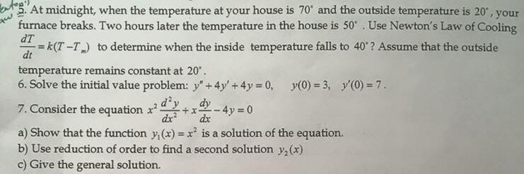 Solved At midnight, when the temperature at your house is 70 | Chegg.com