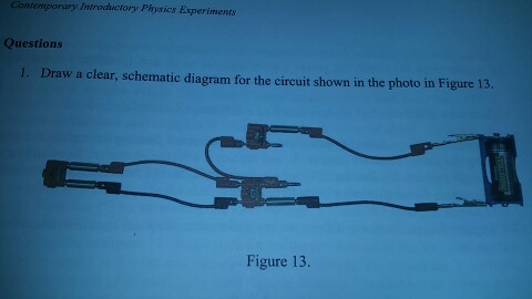 Solved Draw a clear, schematic diagram for the circuit shown | Chegg.com