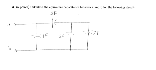 Calculate The Equivalent Capacitance Between A And B | Chegg.com