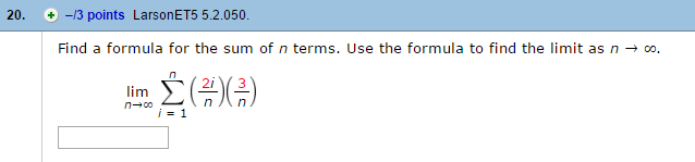 Solved Find a formula for the sum of n terms. Use the | Chegg.com