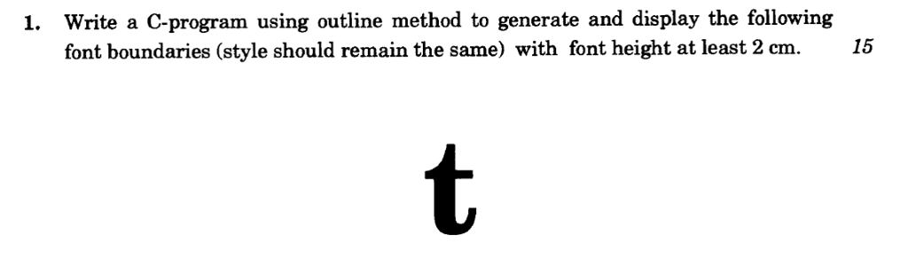 Solved Write a C-program using outline method to generate | Chegg.com