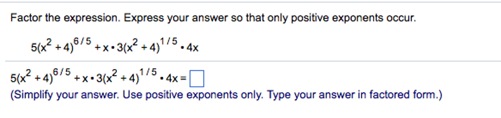 Solved Factor The Expression Express Your Answer So That Chegg Solved Factor The Expression Express Your Answer So That Chegg
