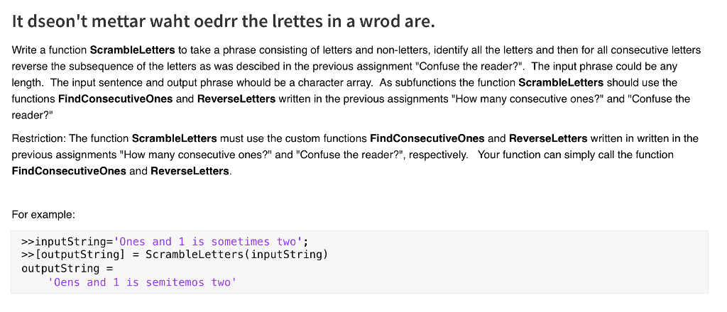 It dseon't mettar waht oedrr the lrettes in a wrod | Chegg.com