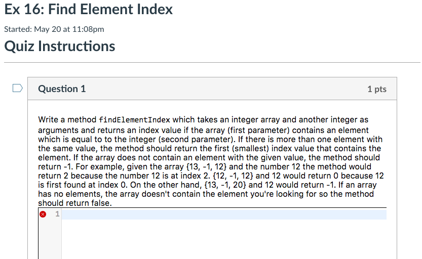 Find Element Index