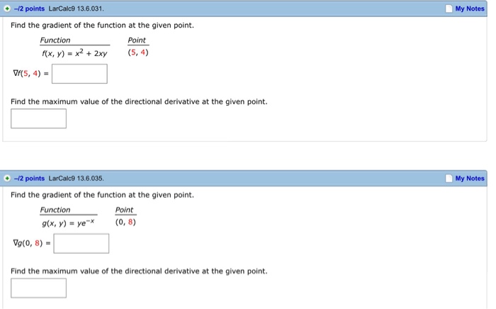 solved-find-the-gradient-of-the-function-at-the-given-point-chegg