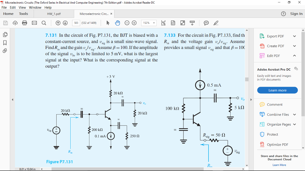 Solved Microelectronic Circuits (The Oxford Series In | Chegg.com