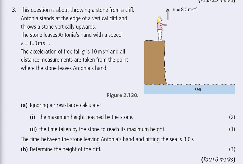 Solved 3. This question is about throwing a stone from a