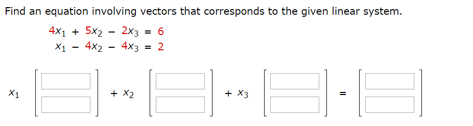 Solved How do you solve for this with the given linear | Chegg.com