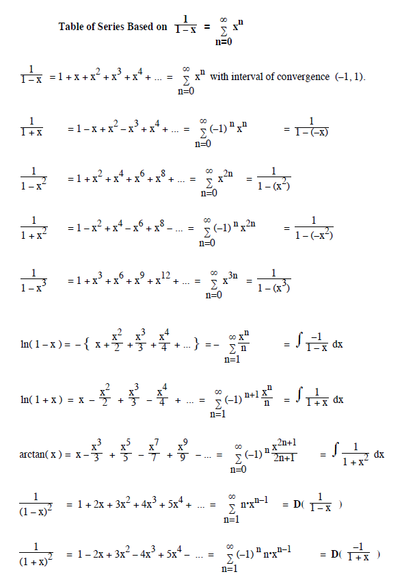 بسط توابع با استفاده از سري هندسي