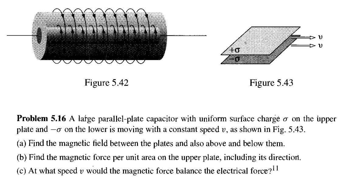 Solved A large parallelplate capacitor with uniform surface