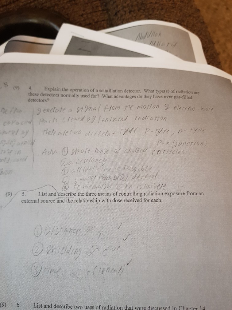 Solved (9) 4 Explain the operation of a scintillation | Chegg.com