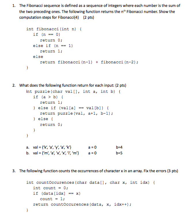 Solved 1 The Fibonacci Sequence Is Defined As A Sequence Of Chegg Solved 1 The Fibonacci Sequence Is Defined As A Sequence Of Chegg