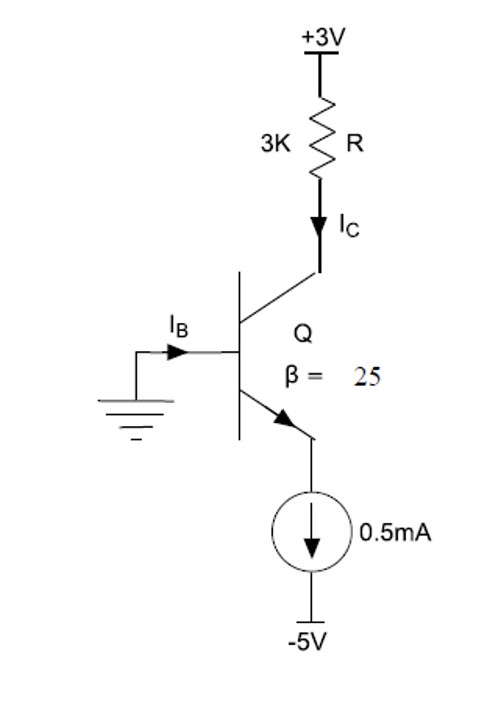 Solved Determine Ic and IB in the circuit below: Justify | Chegg.com