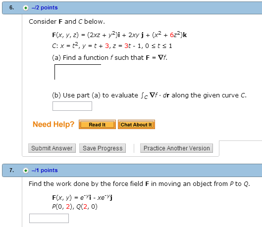 Consider F And C Below F X Y Z 2xz Y2 I Chegg Com