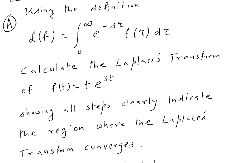 Solved Using the definition L(f) = integral 0 to infinity | Chegg.com