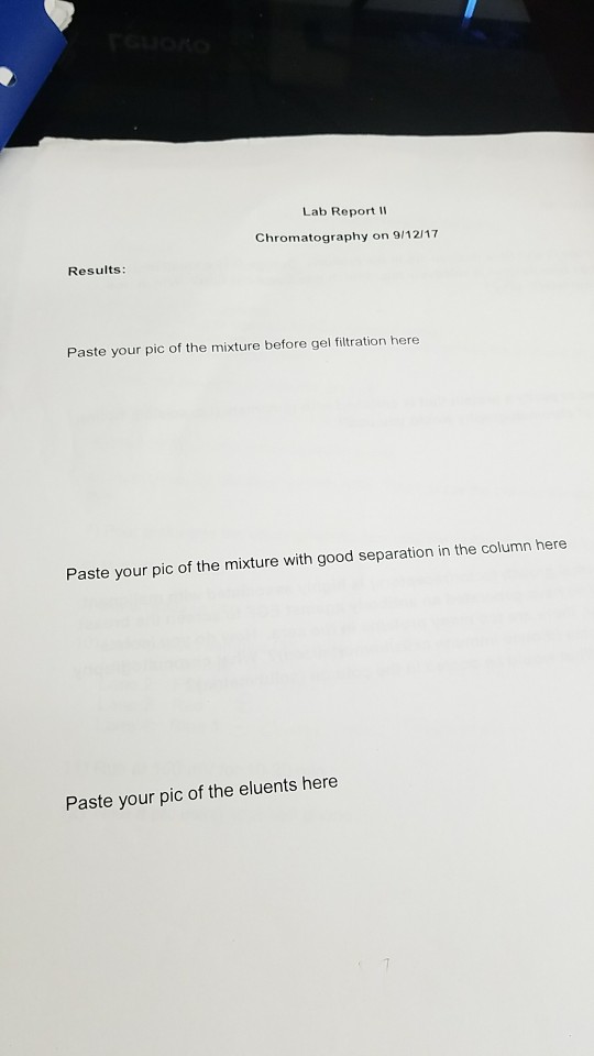 😍 Paper chromatography lab report results. Thin Layer Chromatography