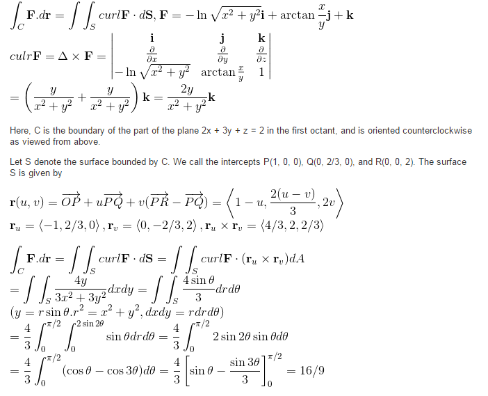 Solved Use Stokes's Theorem to evaluate F . dr. Use a | Chegg.com