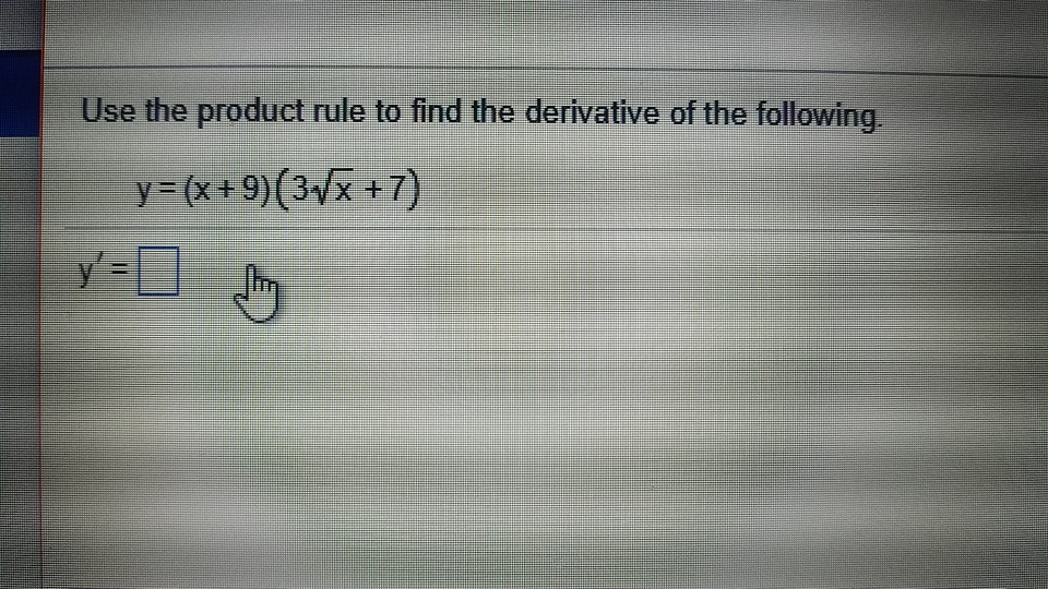 solved-use-the-product-rule-to-find-the-derivative-of-the-chegg