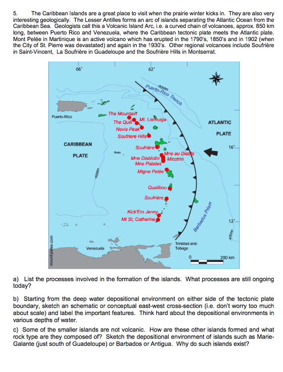 Solved 5. The Caribbean Islands are a great place to visit