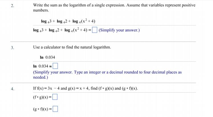 Solved Write the sum as the logarithm of a single | Chegg.com