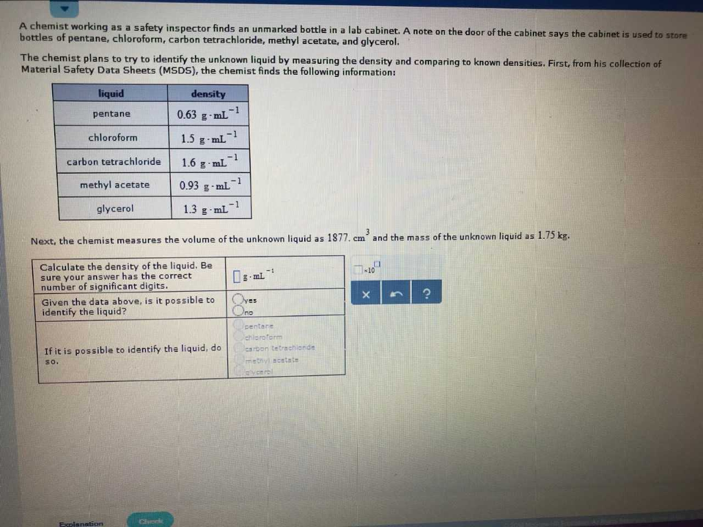 solved-a-chemist-working-as-a-safety-inspector-finds-an-chegg