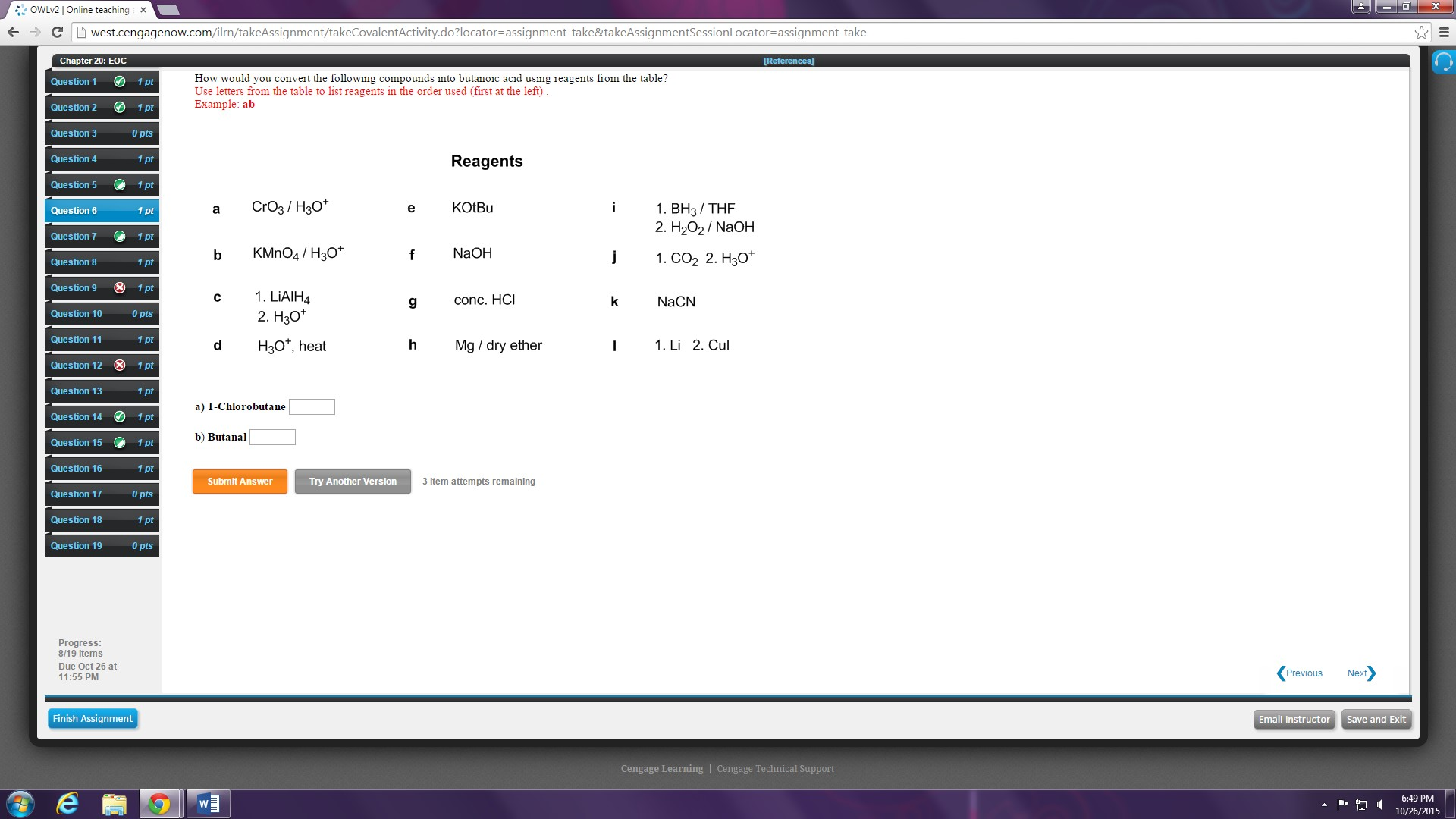 How Would You Convert The Following Compounds Into Bu Solvedlib