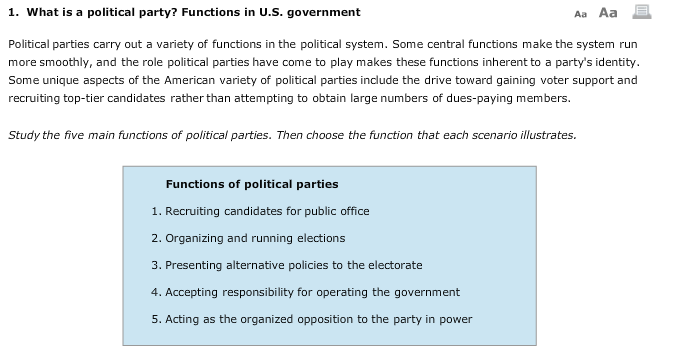 what-are-the-4-functions-of-political-parties-the-structure-of