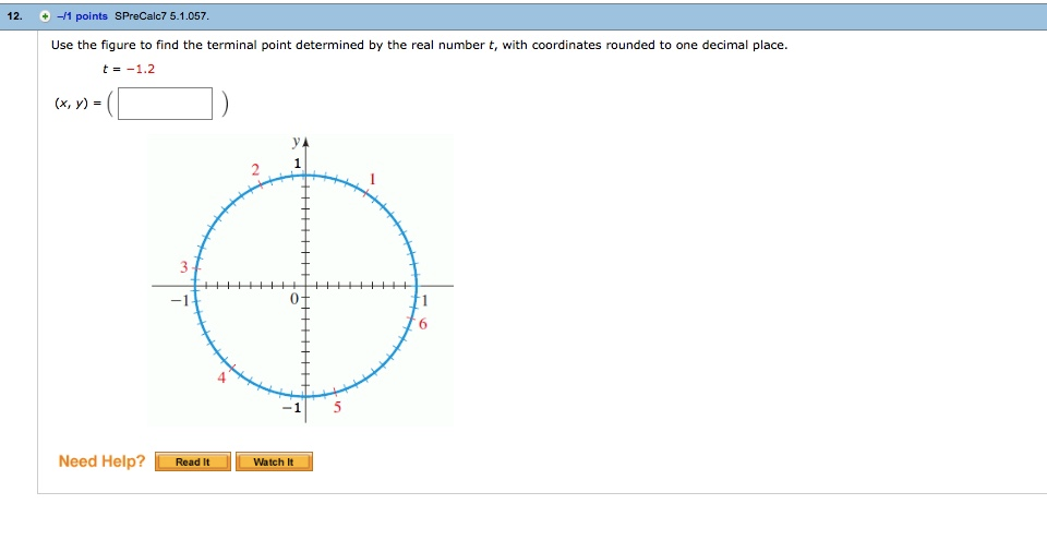 Solved 12. ÷-H points SPreCalc7 5.1.057 Use the figure to | Chegg.com