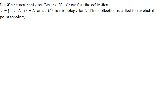 Solved Let X Be A Nonempty Set. Let X X. Show That The | Chegg.com