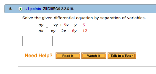 solved-solve-the-given-differential-equation-by-separation-chegg